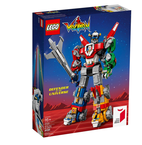 LEGO IDEAS 21311 VOLTRON ROBOT LWY TARCZA MIECZ