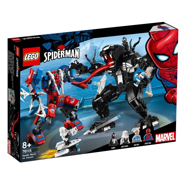 LEGO SUPER HEROES 76115 PAJĘCZY MECH KONTRA VENOM