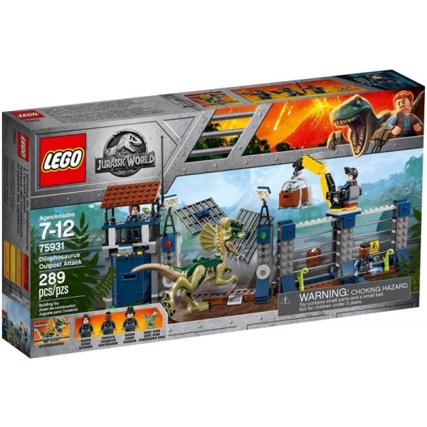 LEGO JURASSIC WORLD 75931 ATAK DILOFOZAURA NA POSTERUNEK