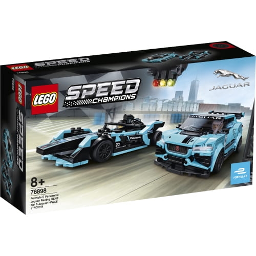LEGO SPEED CHAMPIONS 76898 FORMULA E PANASONIC JAGUAR RACING GEN2 ORAZ JAGUAR I-PACE ETROPHY