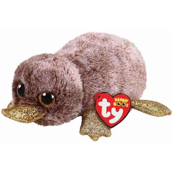 TY BEANIE BOOS. PERRY. BRĄZOWY DZIOBAK, 15 CM