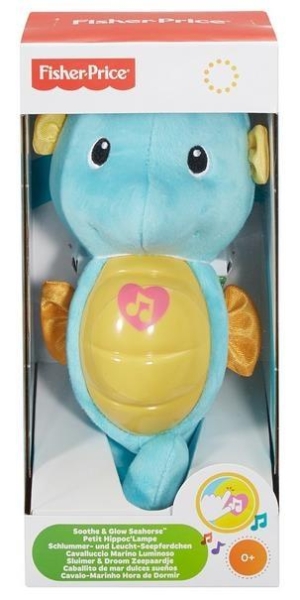 FISHER-PRICE. ŚWIECĄCY KONIK MORSKI, NIEBIESKI