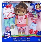 BABY ALIVE WIELE STYLÓW UBRANKA AKCESORIA