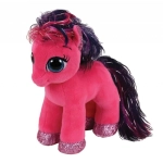 TY BEANIE BOOS. RÓŻOWY KUCYK RUBY, 15 CM