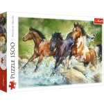 PUZZLE 1500 ELEMENTÓW TRZY DZIKIE  KONIE