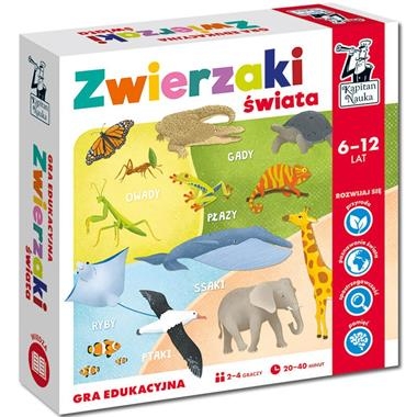 GRA ZWIERZAKI ŚWIATA KAPITAN NAUKA EDUKACYJNA