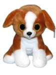 TY BEANIE BABIES. BRĄZOWY PIES SNICKY, 24 CM
