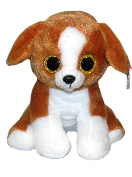 TY BEANIE BABIES. BRĄZOWY PIES SNICKY, 24 CM