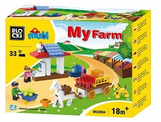 KLOCKI BLOCKI 33 EL. MUBI MYFARM TOYS 4 ALL MU2004