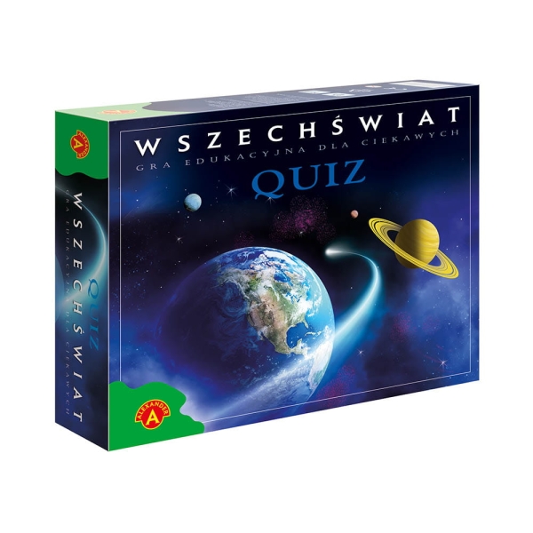 WSZECHŚWIAT QUIZ GRA PLANSZOWA EDUKACYJNA
