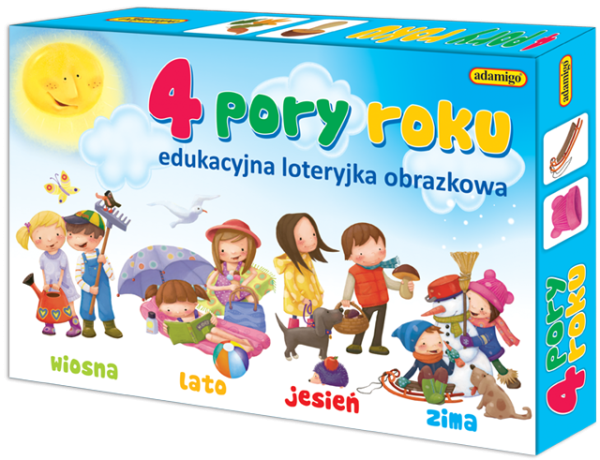4 PORY ROKU EDUKACYJNA LOTERYJKA OBRAZKOWA