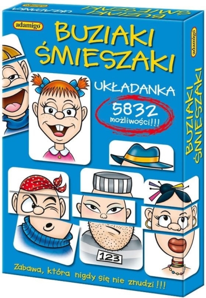 BUZIAKI ŚMIESZAKI UKŁADANKA GRA DLA DZIECI