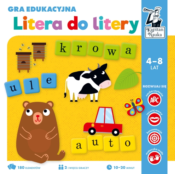 KAPITAN NAUKA LITERA DO LITERY GRA EDUKACYJNA