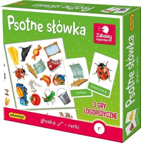 PSOTNE SŁÓWKA GŁOSKA R - RERKI GRA LOGOPEDYCZNA