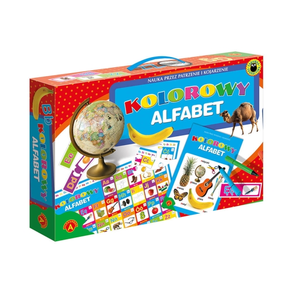 KOLOROWY ALFABET GRA EDUKACYJNA CZYTANIE