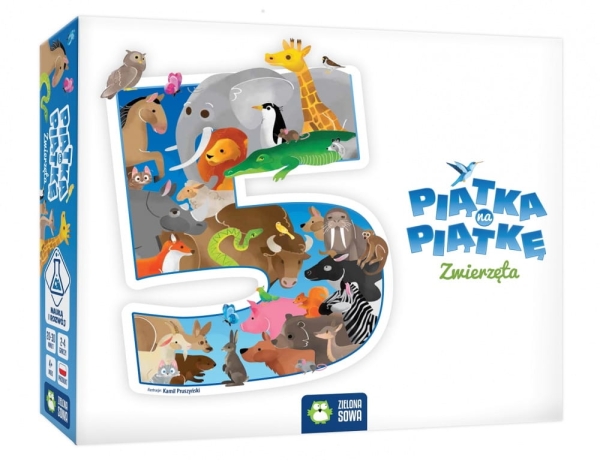 PIĄTKA NA PIĄTKĘ ZWIERZĘTA ZESTAW GIER EDUKACYJNYCH