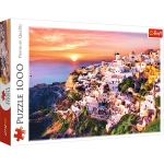 PUZZLE 1000 EL ZACHÓD SŁOŃCA NAD SANTORINI 