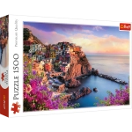 PUZZLE 1500 EL WIDOK NA MIASTECZKO MANAROLA    