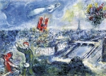 PUZZLE 1000 EL WIDOK NA PARYŻ MARC CHAGALL