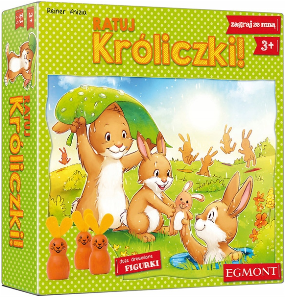RATUJ KRÓLICZKI GRA PLANSZOWA DLA DZIECI
