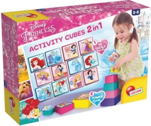 DISNEY PRINCESS ACTIVITY CUBES 2W1 GRA LOGICZNA