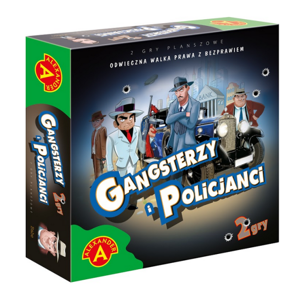 GANGSTERZY I POLICJANCI DWIE GRY PLANSZOWE