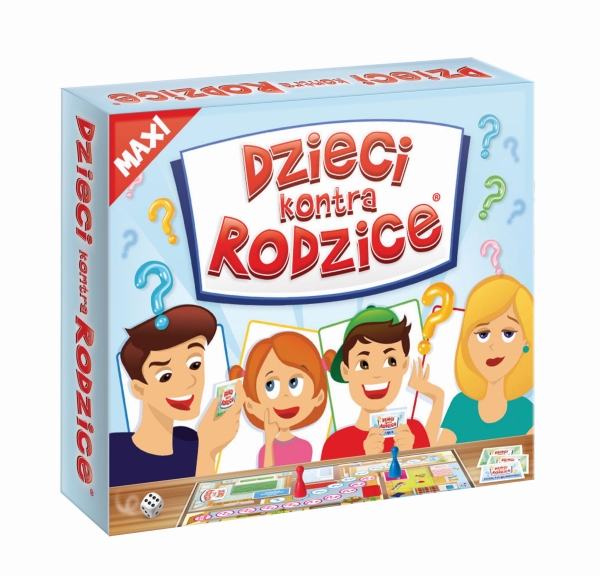 DZIECI KONTRA RODZICE MAXI GRA PLANSZOWA PYTANIA