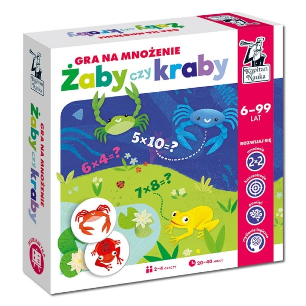 KAPITAN NAUKA ŻABY CZY KRABY? GRA NA MNOŻENIE