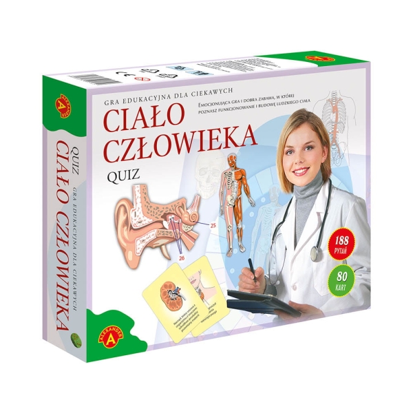 QUIZ CIAŁO CZŁOWIEKA WERSJA BIG GRA EDUKACYJNA