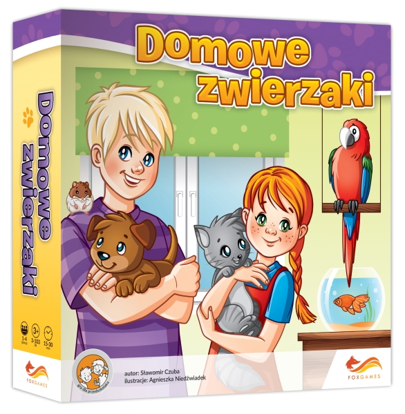 DOMOWE ZWIERZAKI GRA PLANSZOWA DLA DZIECI