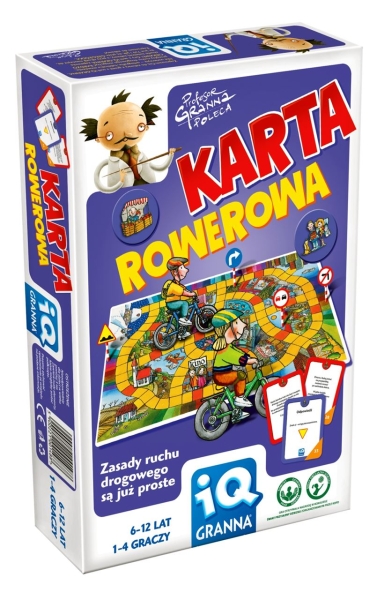 IQ KARTA ROWEROWA EDUKACYJNA GRA PLANSZOWA