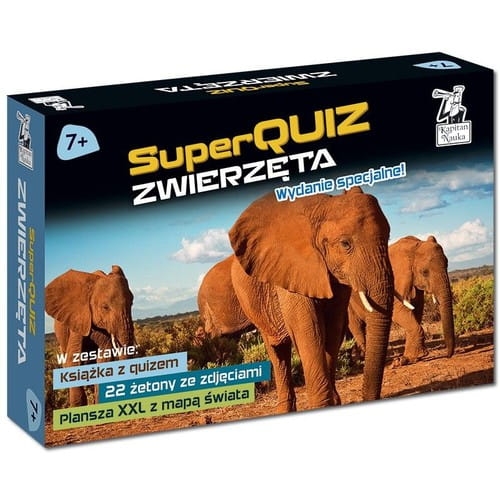 SUPERQUIZ ZWIERZĘTA WYDANIE SPECJALNE GRA EDUKACYJNA