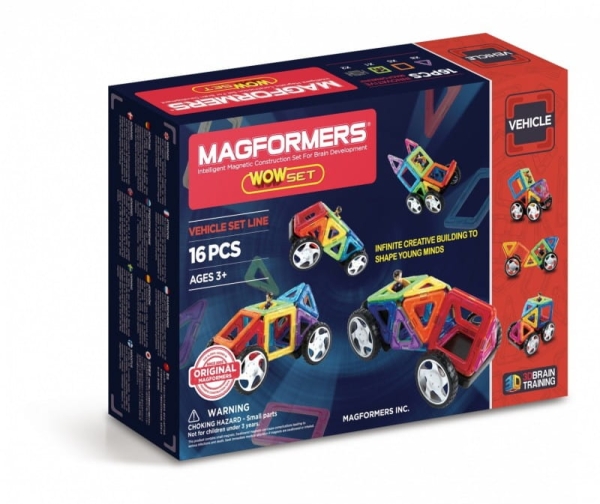 16 ELEMENTÓW VEHICLE WOW KLOCKI MAGNESOWE
