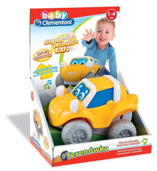 CLEMENTONI BABY TERENÓWKA PRESS AND GO