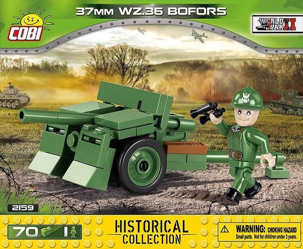 COBI 2159 37 MM WZ.36 BOFORS SZWEDZKA ARMATA PRZECIWPANCERNA