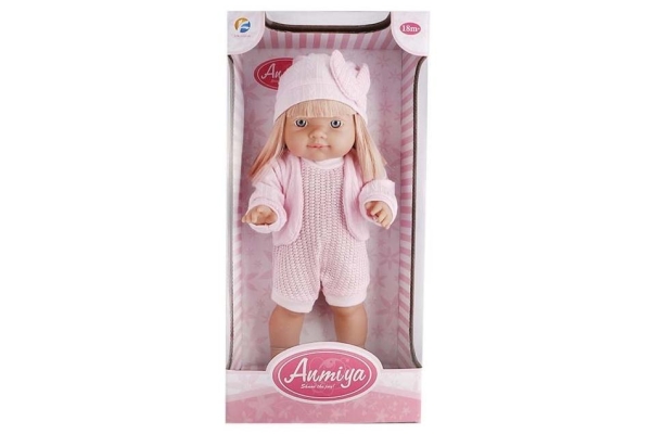 LALKA ANMIYA 39CM W RÓŻOWYM UBRANKU