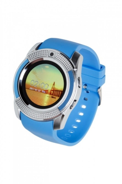 SMARTWATCH GARETT G11 NIEBIESKO-SREBRNY
