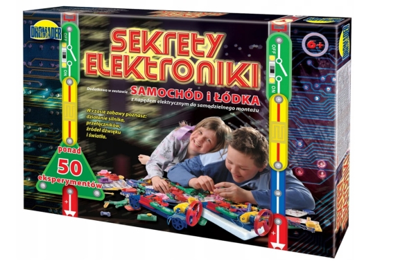 SEKRETY ELEKTRONIKI SAMOCHÓD I ŁÓDKA ZABAWKA EDUKACYJNA