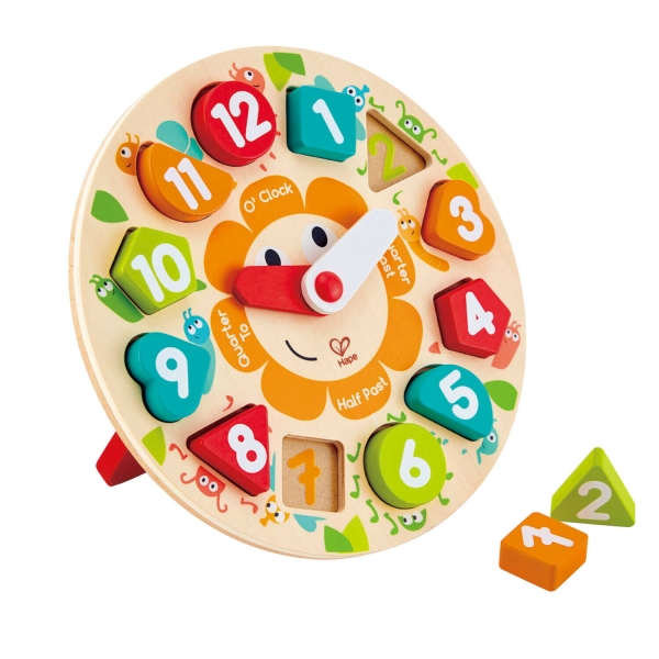 PUZZLE ZEGAR SORTER ZABAWKA EDUKACYJNA