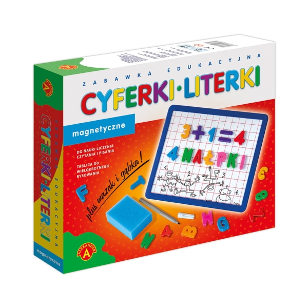 CYFERKI I LITERKI MAGNETYCZNE ZABAWKA EDUKACYJNA