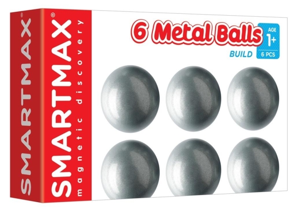 6 NEUTRAL BALLS METALOWE KULE MAGNETIC DISCOVERY
