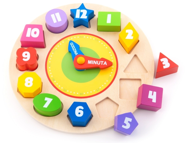 TIK TAK CZASU ZNAK SORTER ZABAWKA EDUKACYJNA