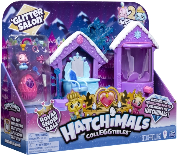 HATCHIMALS BROKATOWY SALON FIGURKI AKCESORIA