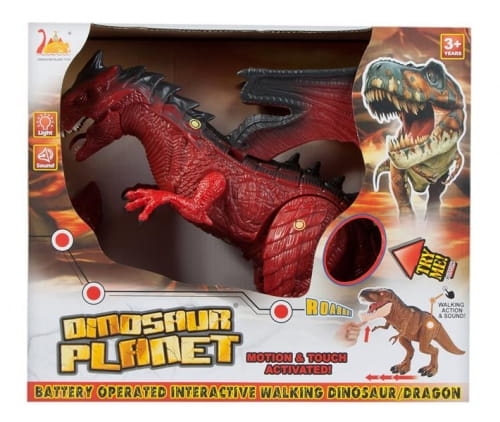 DINOZAUR SMOK ZABAWKA Z ELEMENTAMI RUCHOMYMI