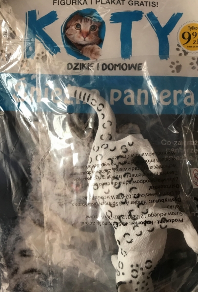 KOTY DZIKIE I DOMOWE ŚNIEŻNA PANTERA FIGURKA 13