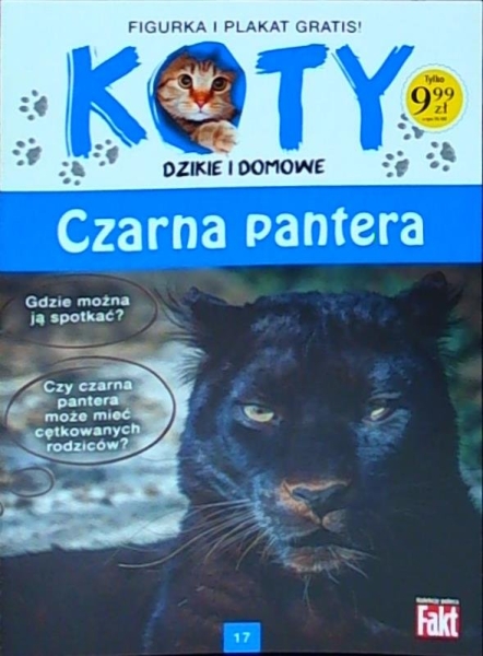 KOTY DZIKIE I DOMOWE KOT CZARNA PANTERA FIGURKA 17