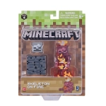 FIGURKA MINECRAFT SKELETON W OGNIU