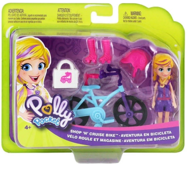 POLLY POCKET GFP93 LALKA Z ROWEREM