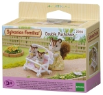 SYLVANIAN FAMILIES PODWÓJNY WÓZEK SPACEROWY