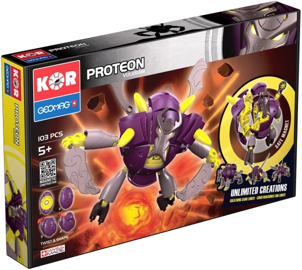 KLOCKI MAGNETYCZNE PROTEON VULKRAM 103 ELEMENTY